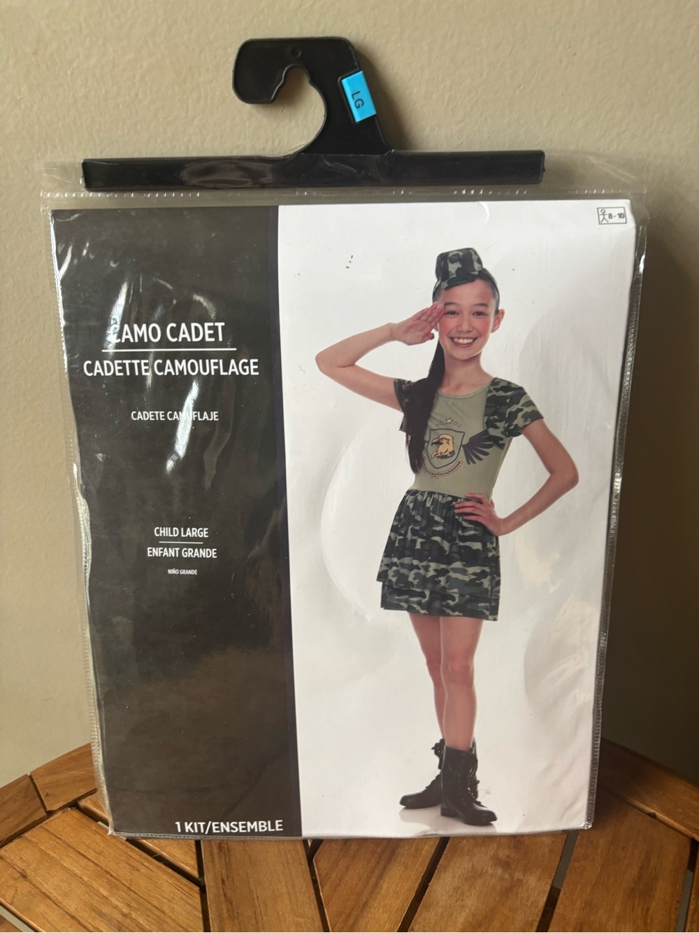 NWT Girls Camouflage Military Halloween Costume Sz 8-10 Party - Picture 4 of 6